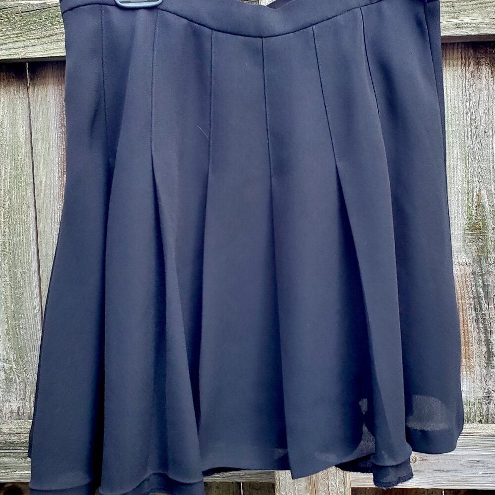 Nasty Gal subtle sheer pleated skirt